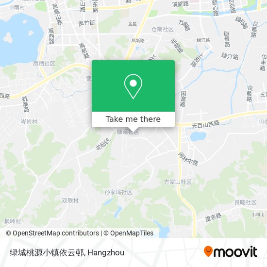 绿城桃源小镇依云邨 map