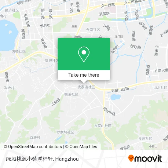 绿城桃源小镇溪桂轩 map