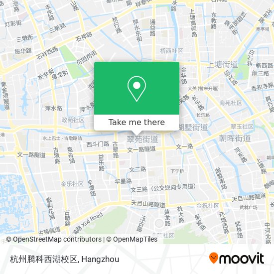 杭州腾科西湖校区 map