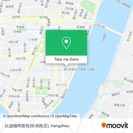 比逊咖啡面包(听涛路店) map