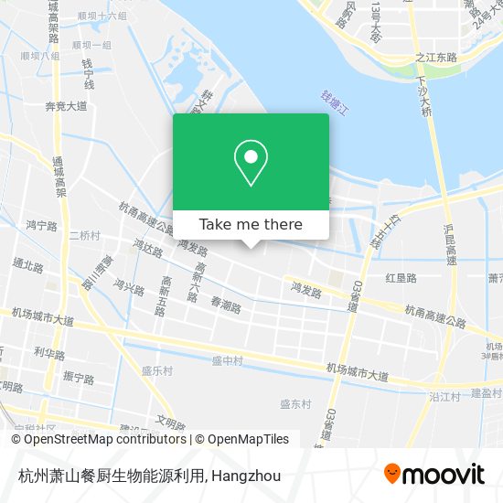 杭州萧山餐厨生物能源利用 map