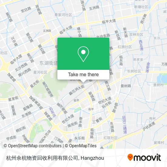 杭州余杭物资回收利用有限公司 map