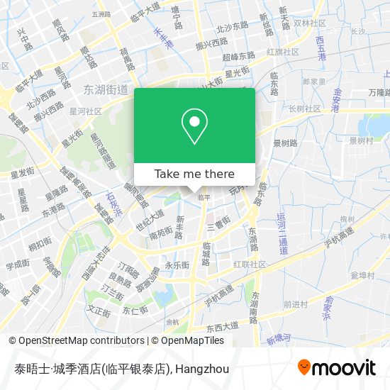 泰晤士·城季酒店(临平银泰店) map