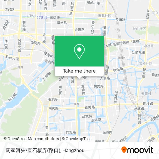 周家河头/直石板弄(路口) map