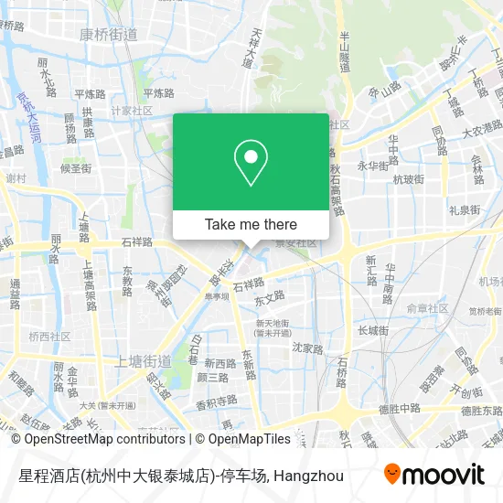 星程酒店(杭州中大银泰城店)-停车场 map