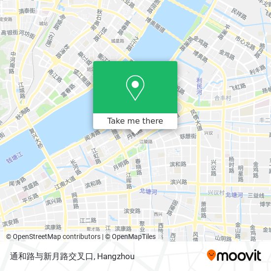 通和路与新月路交叉口 map