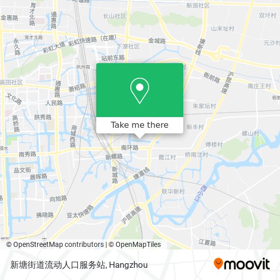 新塘街道流动人口服务站 map