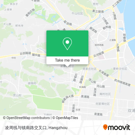 凌周线与镇南路交叉口 map