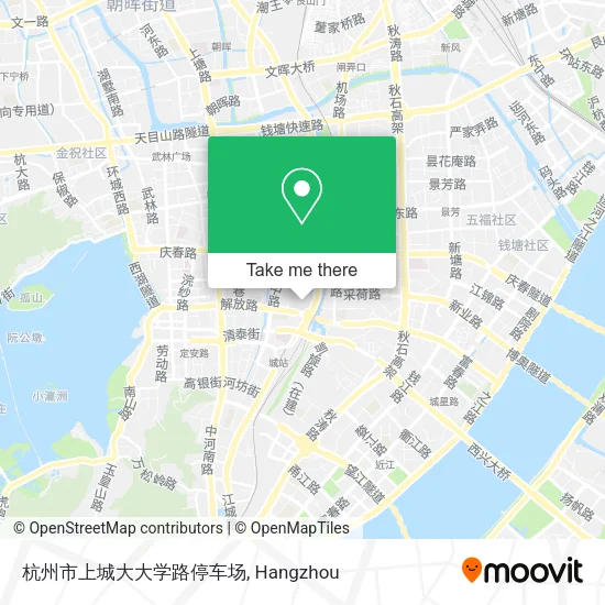 杭州市上城大大学路停车场 map