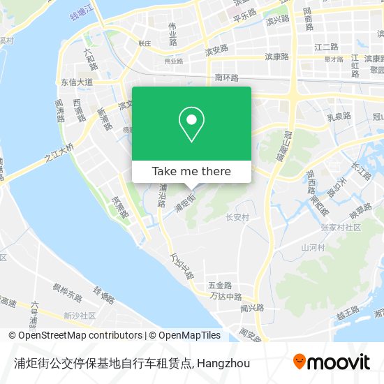 浦炬街公交停保基地自行车租赁点 map