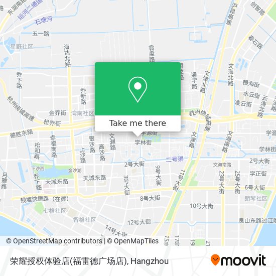 荣耀授权体验店(福雷德广场店) map
