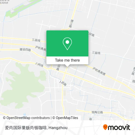 爱尚国际量贩尚顿咖啡 map