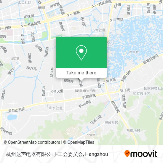 杭州达声电器有限公司-工会委员会 map