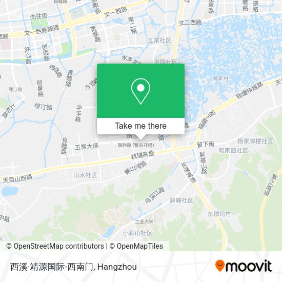 西溪·靖源国际-西南门 map
