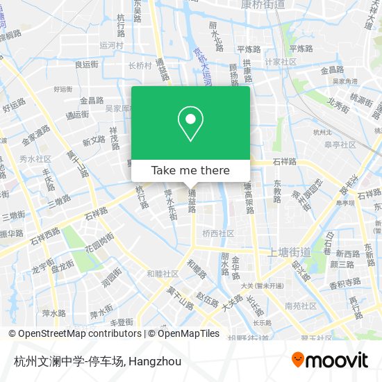 杭州文澜中学-停车场 map
