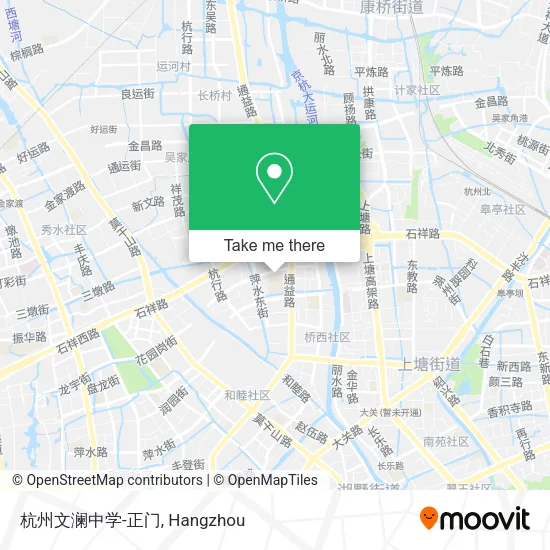 杭州文澜中学-正门 map