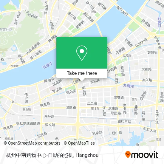 杭州中南购物中心-自助拍照机 map