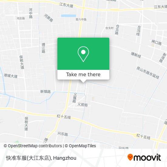 快准车服(大江东店) map