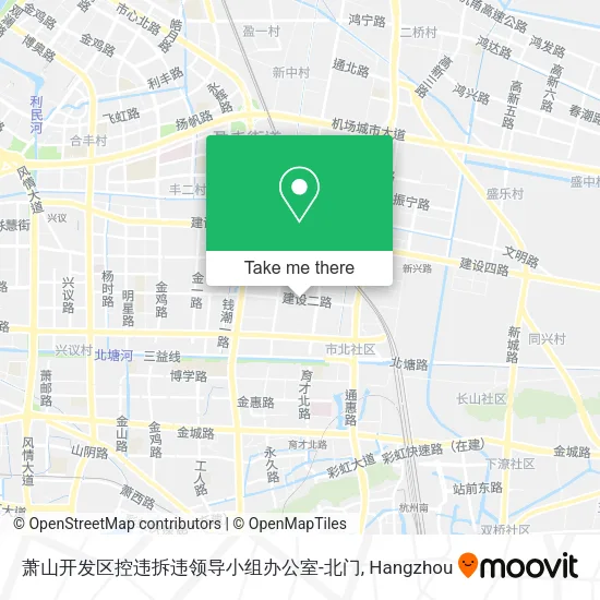 萧山开发区控违拆违领导小组办公室-北门 map