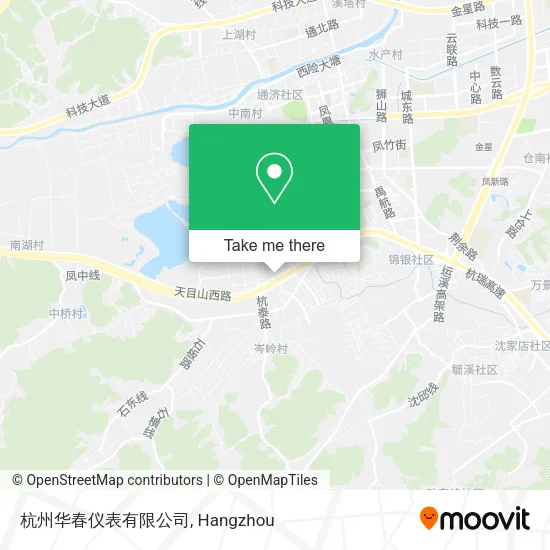 杭州华春仪表有限公司 map