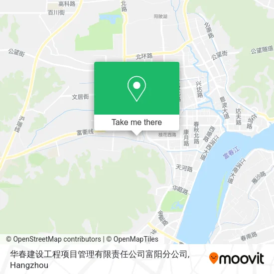 华春建设工程项目管理有限责任公司富阳分公司 map