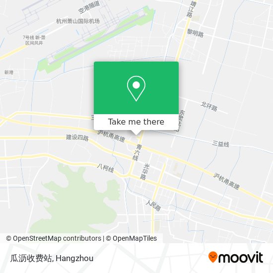 瓜沥收费站 map