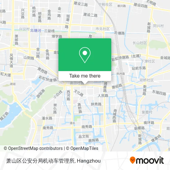 萧山区公安分局机动车管理所 map
