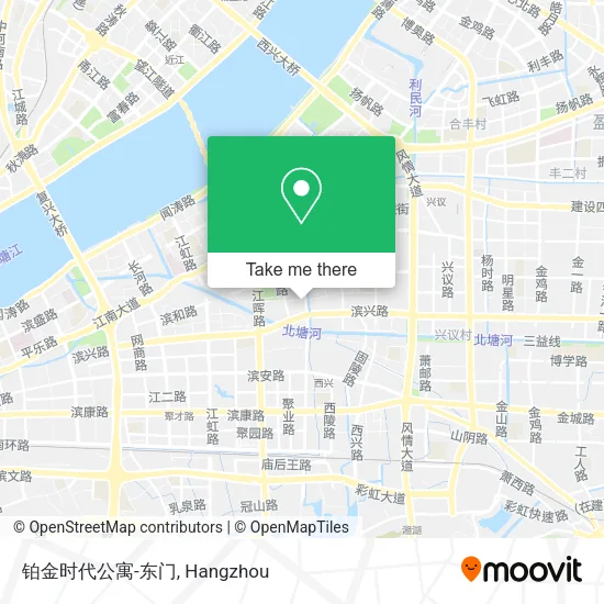 铂金时代公寓-东门 map