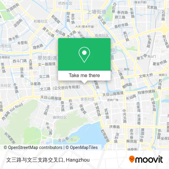文三路与文三支路交叉口 map