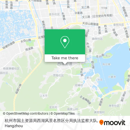 杭州市国土资源局西湖风景名胜区分局执法监察大队 map