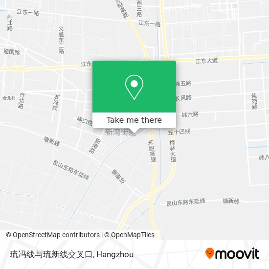 琉冯线与琉新线交叉口 map