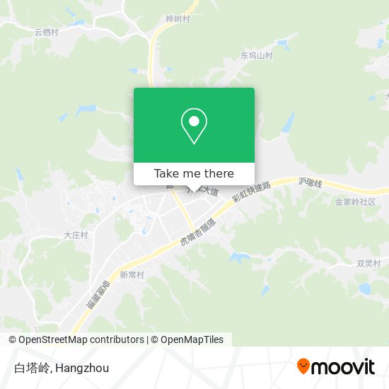 白塔岭 map