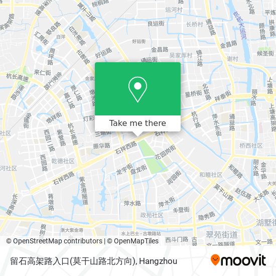 留石高架路入口(莫干山路北方向) map