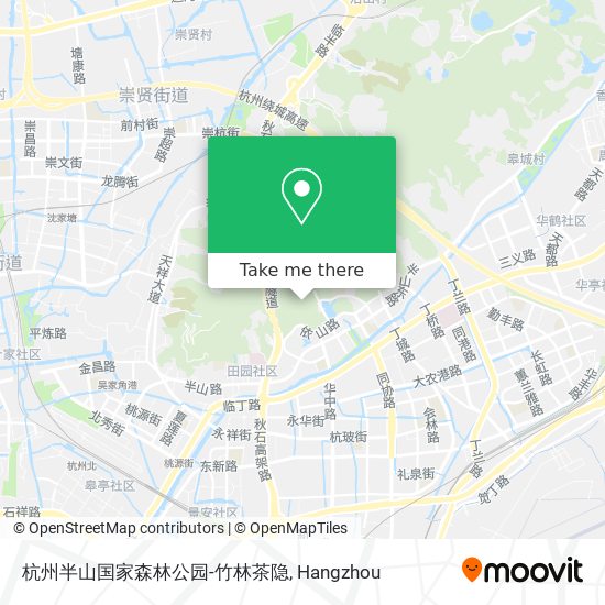 杭州半山国家森林公园-竹林茶隐 map
