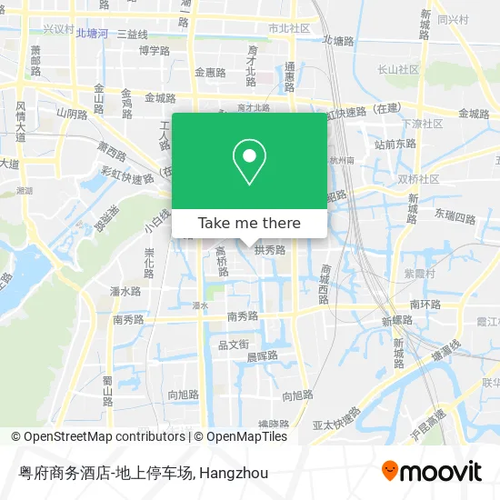 粤府商务酒店-地上停车场 map