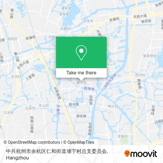 中共杭州市余杭区仁和街道埔宁村总支委员会 map