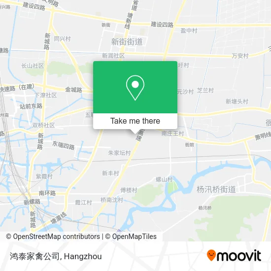 鸿泰家禽公司 map