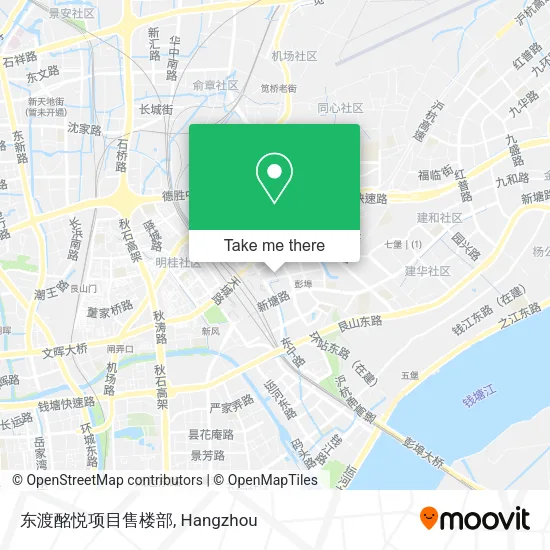 东渡酩悦项目售楼部 map