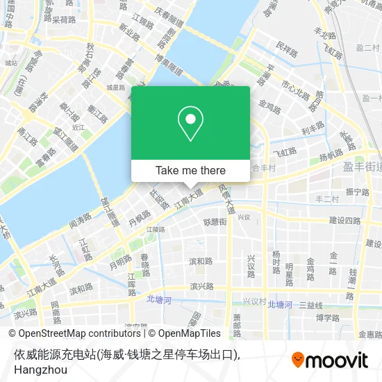 依威能源充电站(海威·钱塘之星停车场出口) map