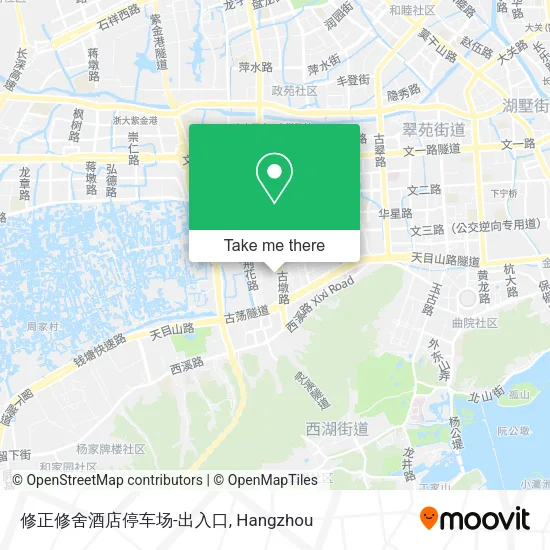 修正修舍酒店停车场-出入口 map