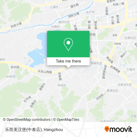 乐而美汉堡(中泰店) map