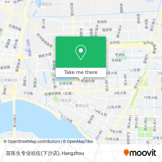 苗医生专业祛痘(下沙店) map