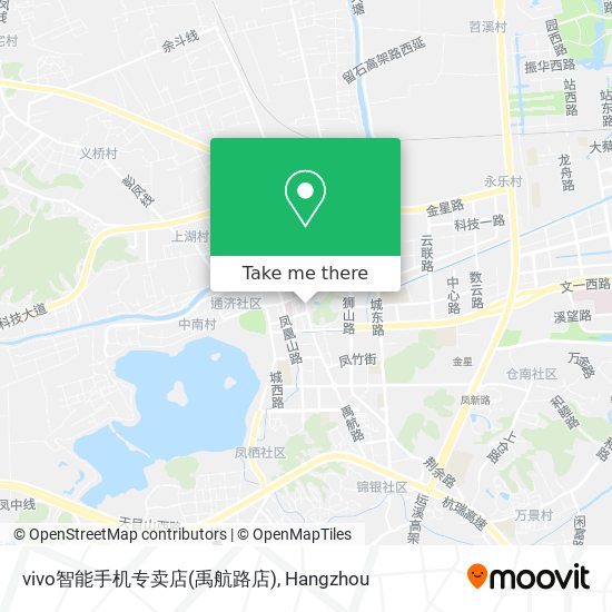 vivo智能手机专卖店(禹航路店) map