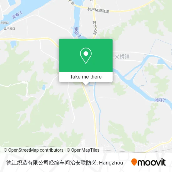 德江织造有限公司经编车间治安联防岗 map