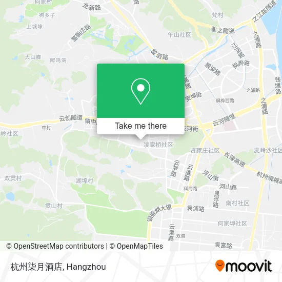 杭州柒月酒店 map