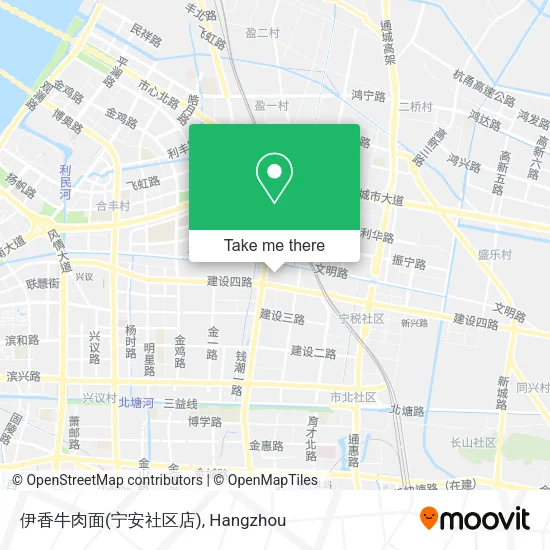 伊香牛肉面(宁安社区店) map