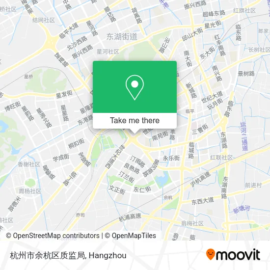 杭州市余杭区质监局 map