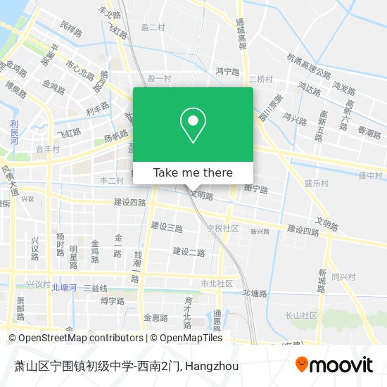 萧山区宁围镇初级中学-西南2门 map