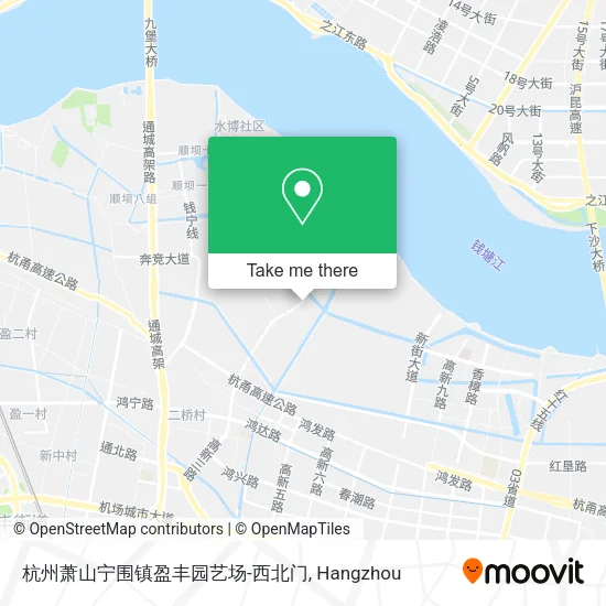 杭州萧山宁围镇盈丰园艺场-西北门 map