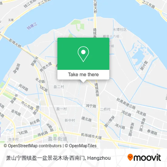 萧山宁围镇盈一盆景花木场-西南门 map